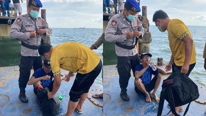 Pria Nekat Berenang dari Balikpapan ke Malang Pakai Dua Galon, 'Saya pengen pulang'