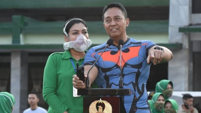 Viral, Masker Canggih Seharga 22 Juta Milik Istri KSAD Jenderal Andika, yang Bisa di Cas