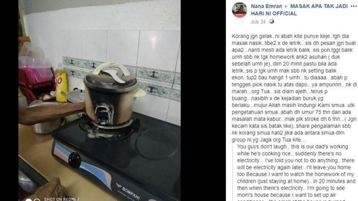 Kakek Tua 75 Tahun Dibiarkan Memasak Nasi Sendiri, Malah Berujung Petaka